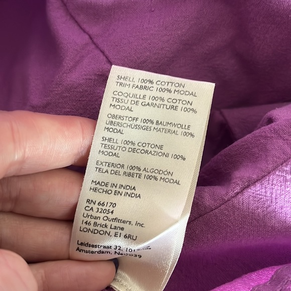 Free People NWT Purple Pleated Spring Mini Dress - Picture 11 of 11